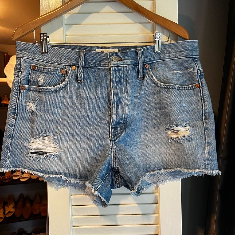 Madewell Distressed Jean Shorts